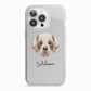 Cirneco Dell Etna Personalised iPhone 13 Pro TPU Impact Case with White Edges
