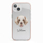 Cirneco Dell Etna Personalised iPhone 13 TPU Impact Case with Pink Edges