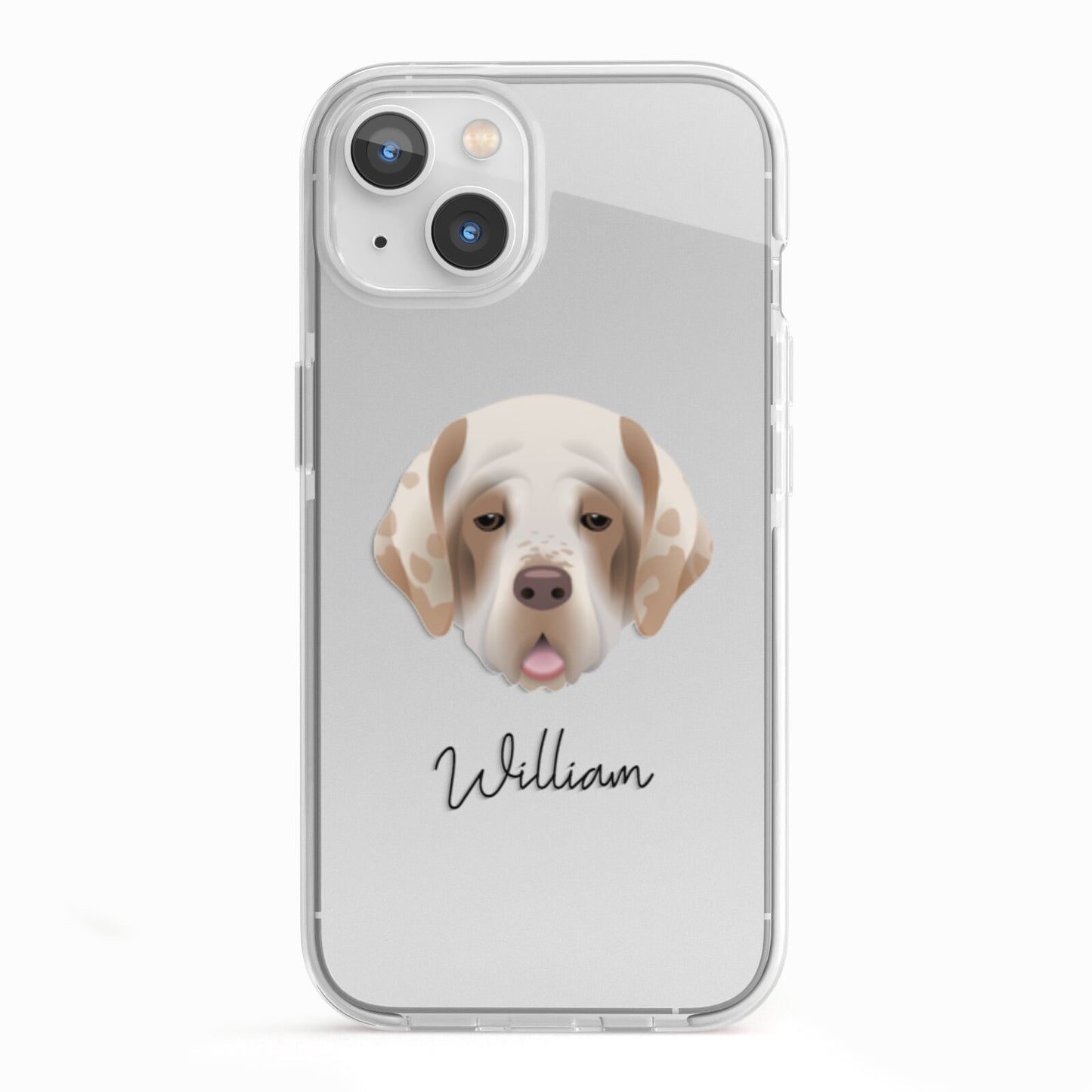Cirneco Dell Etna Personalised iPhone 13 TPU Impact Case with White Edges