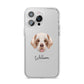 Cirneco Dell Etna Personalised iPhone 14 Pro Max Clear Tough Case Silver