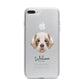 Cirneco Dell Etna Personalised iPhone 7 Plus Bumper Case on Silver iPhone