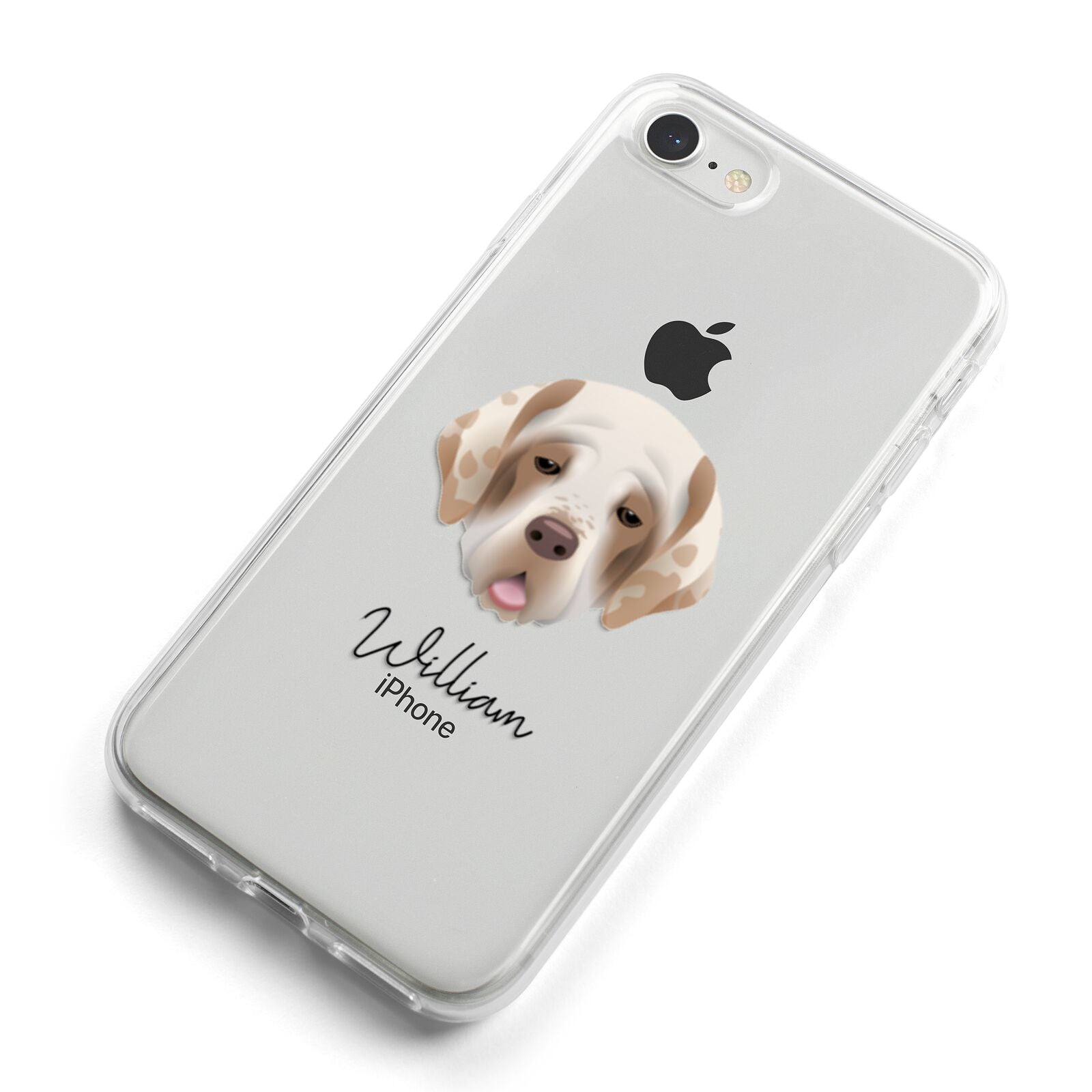 Cirneco Dell Etna Personalised iPhone 8 Bumper Case on Silver iPhone Alternative Image