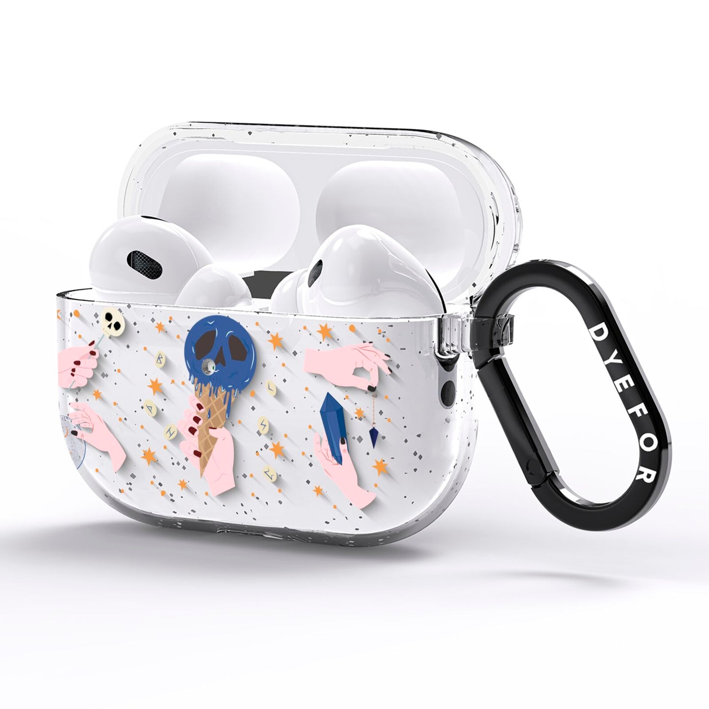 Clairvoyant Witches Hands AirPods Pro Glitter Case Side Image