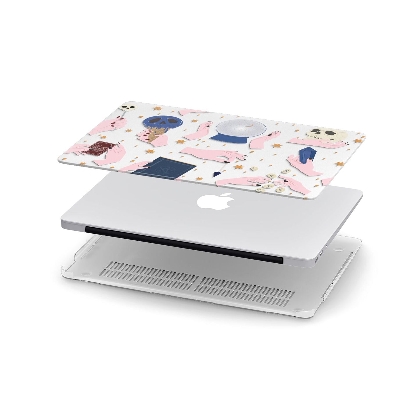 Clairvoyant Witches Hands Apple MacBook Case in Detail