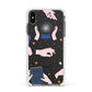 Clairvoyant Witches Hands Apple iPhone Xs Max Impact Case White Edge on Black Phone