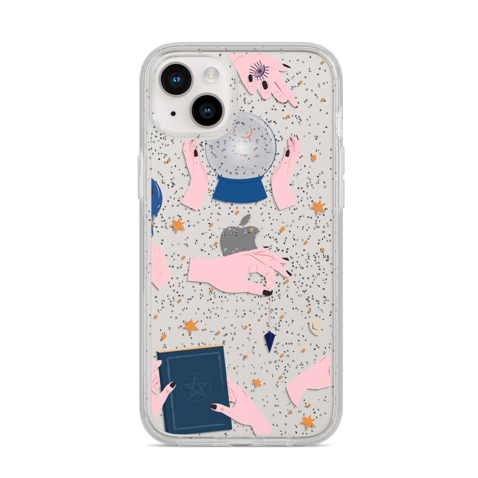 Clairvoyant Witches Hands iPhone 14 Plus Glitter Tough Case Starlight