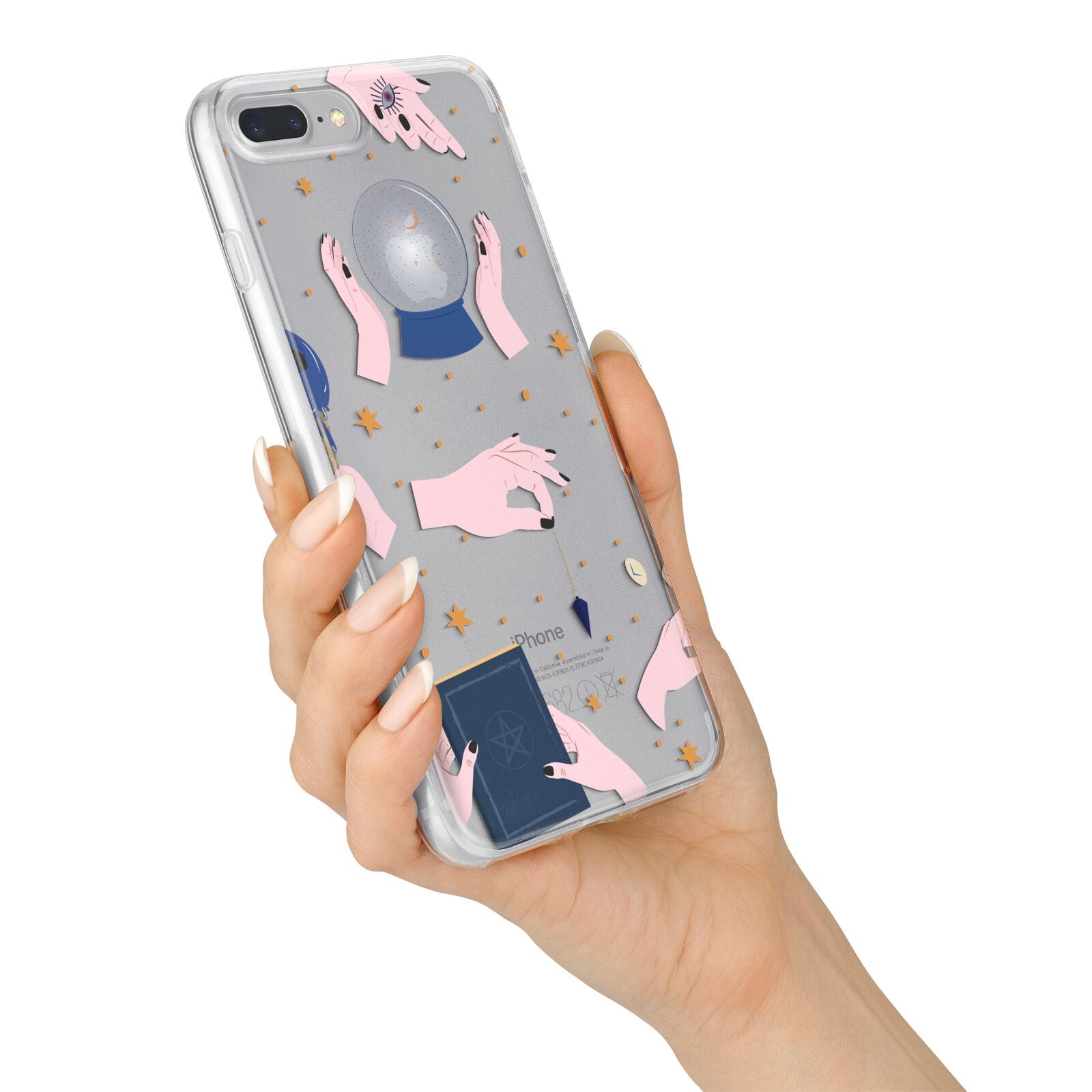 Clairvoyant Witches Hands iPhone 7 Plus Bumper Case on Silver iPhone Alternative Image