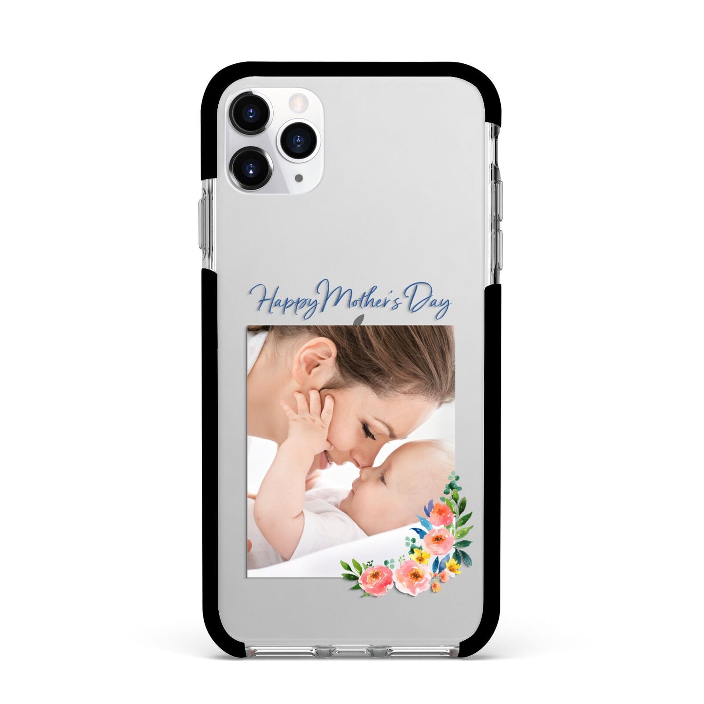 Classic Mothers Day Apple iPhone 11 Pro Max in Silver with Black Impact Case