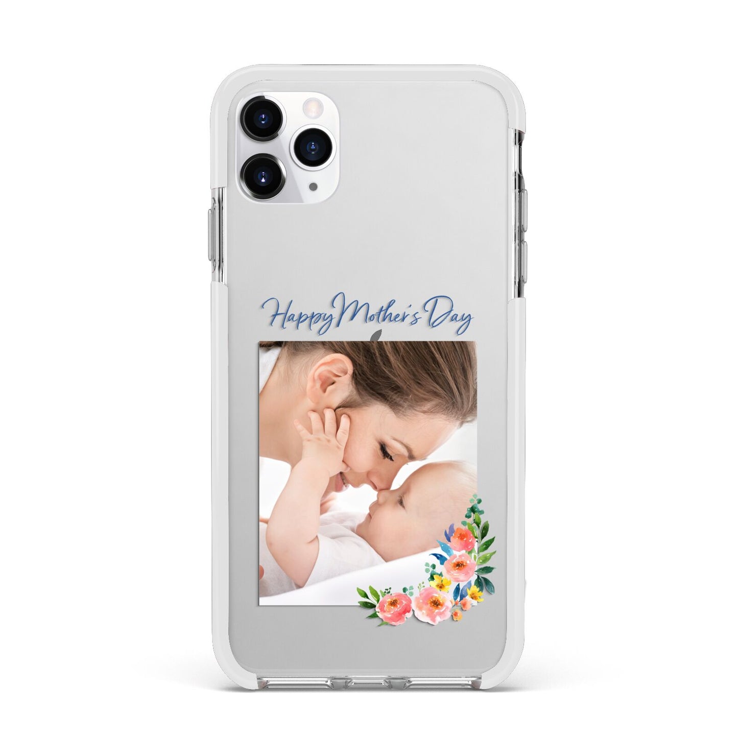 Classic Mothers Day Apple iPhone 11 Pro Max in Silver with White Impact Case