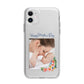 Classic Mothers Day Apple iPhone 11 in White with Bumper Case