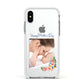 Classic Mothers Day Apple iPhone Xs Impact Case White Edge on Silver Phone