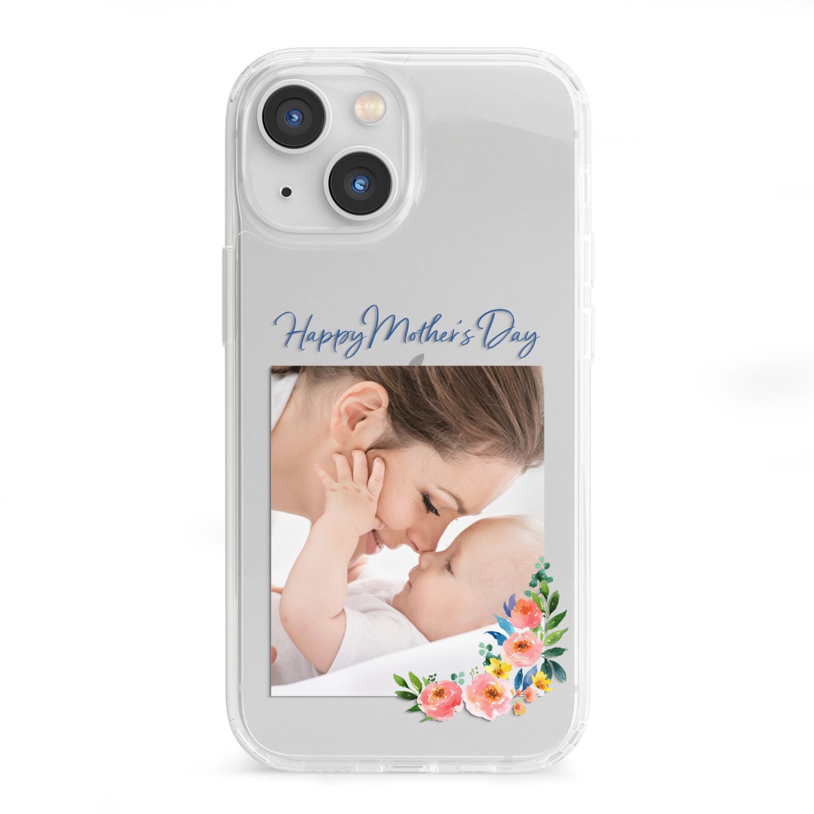Classic Mothers Day iPhone 13 Mini Clear Bumper Case