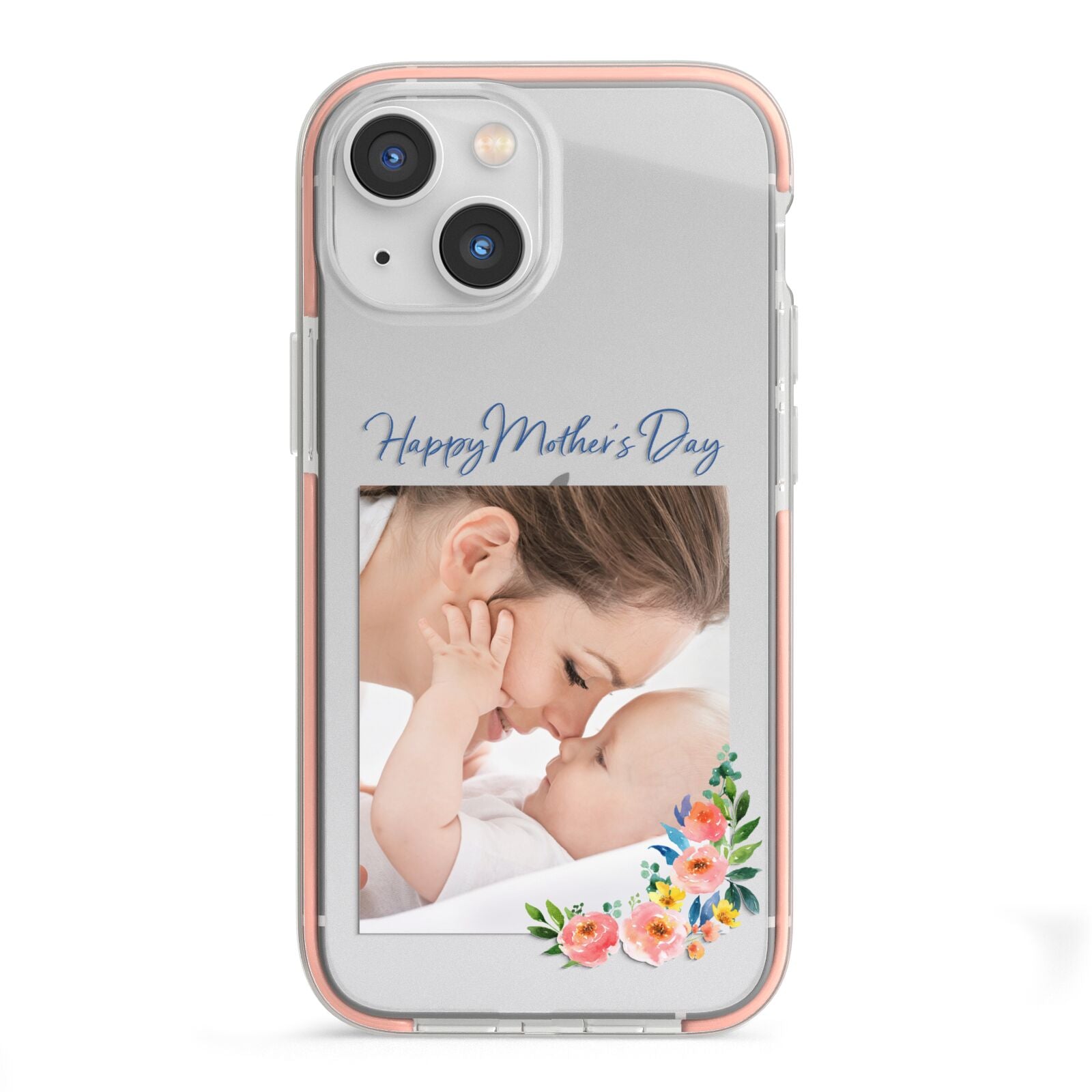 Classic Mothers Day iPhone 13 Mini TPU Impact Case with Pink Edges