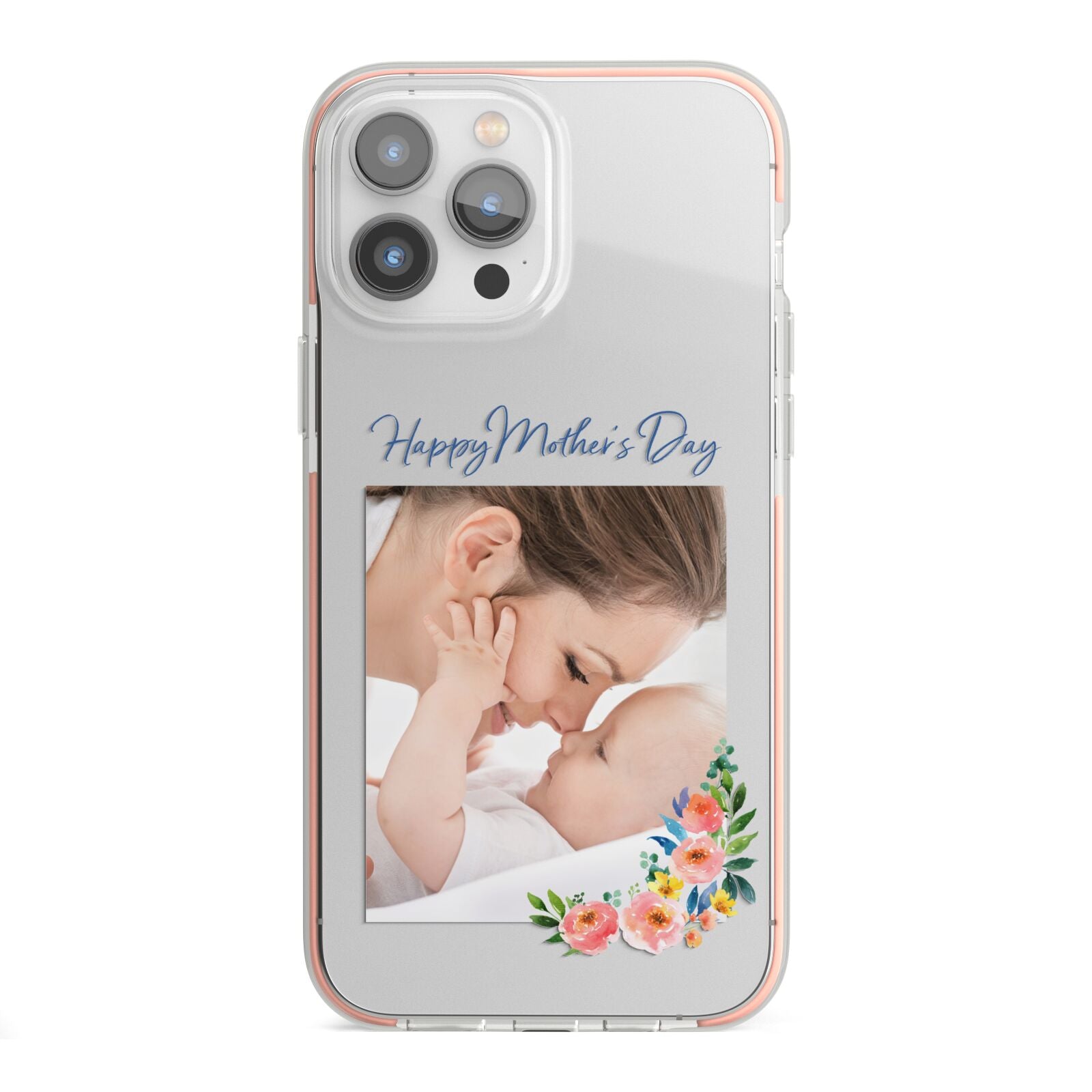 Classic Mothers Day iPhone 13 Pro Max TPU Impact Case with Pink Edges