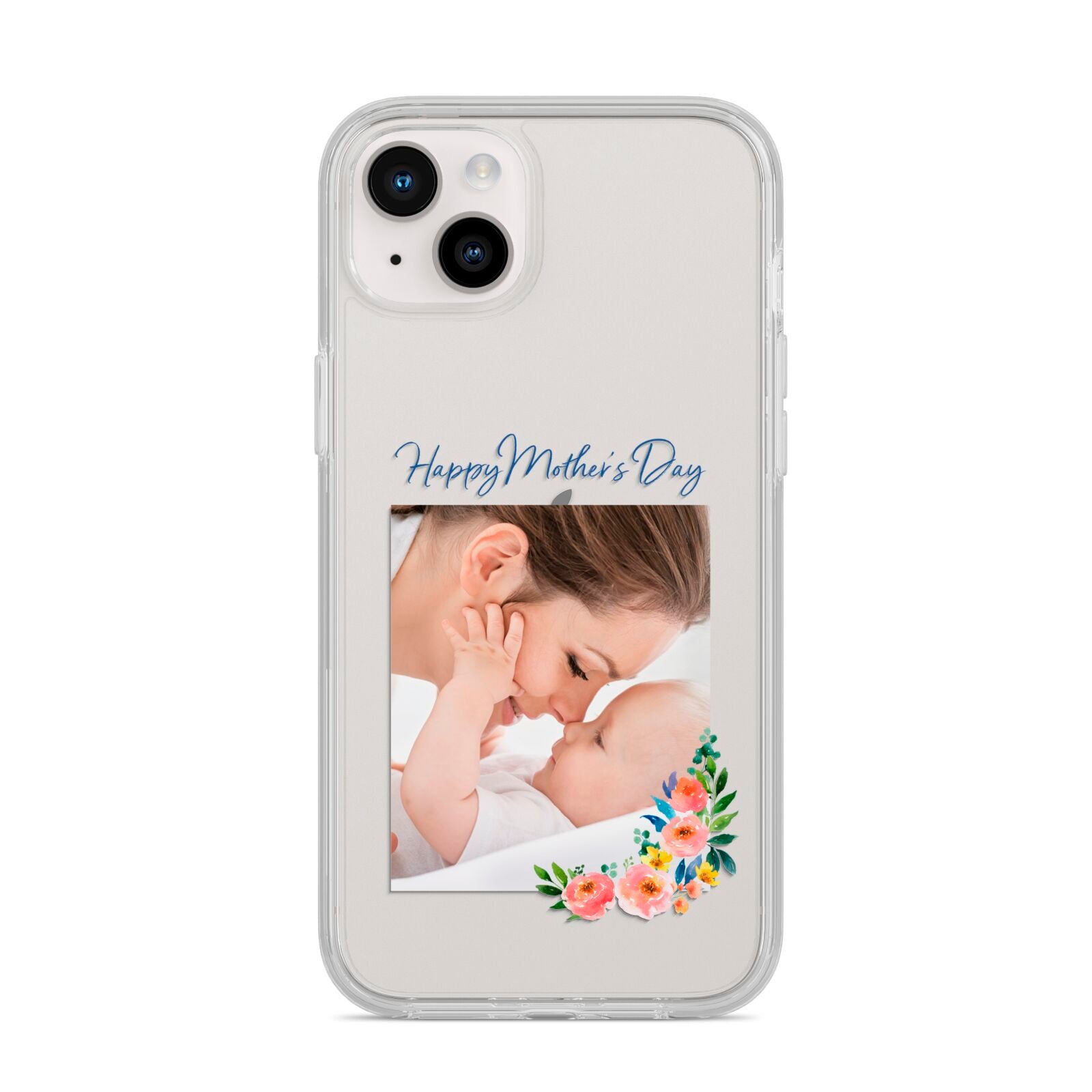 Classic Mothers Day iPhone 14 Plus Clear Tough Case Starlight