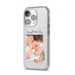 Classic Mothers Day iPhone 14 Pro Glitter Tough Case Silver Angled Image