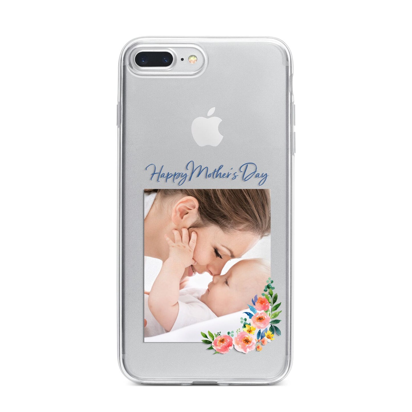 Classic Mothers Day iPhone 7 Plus Bumper Case on Silver iPhone