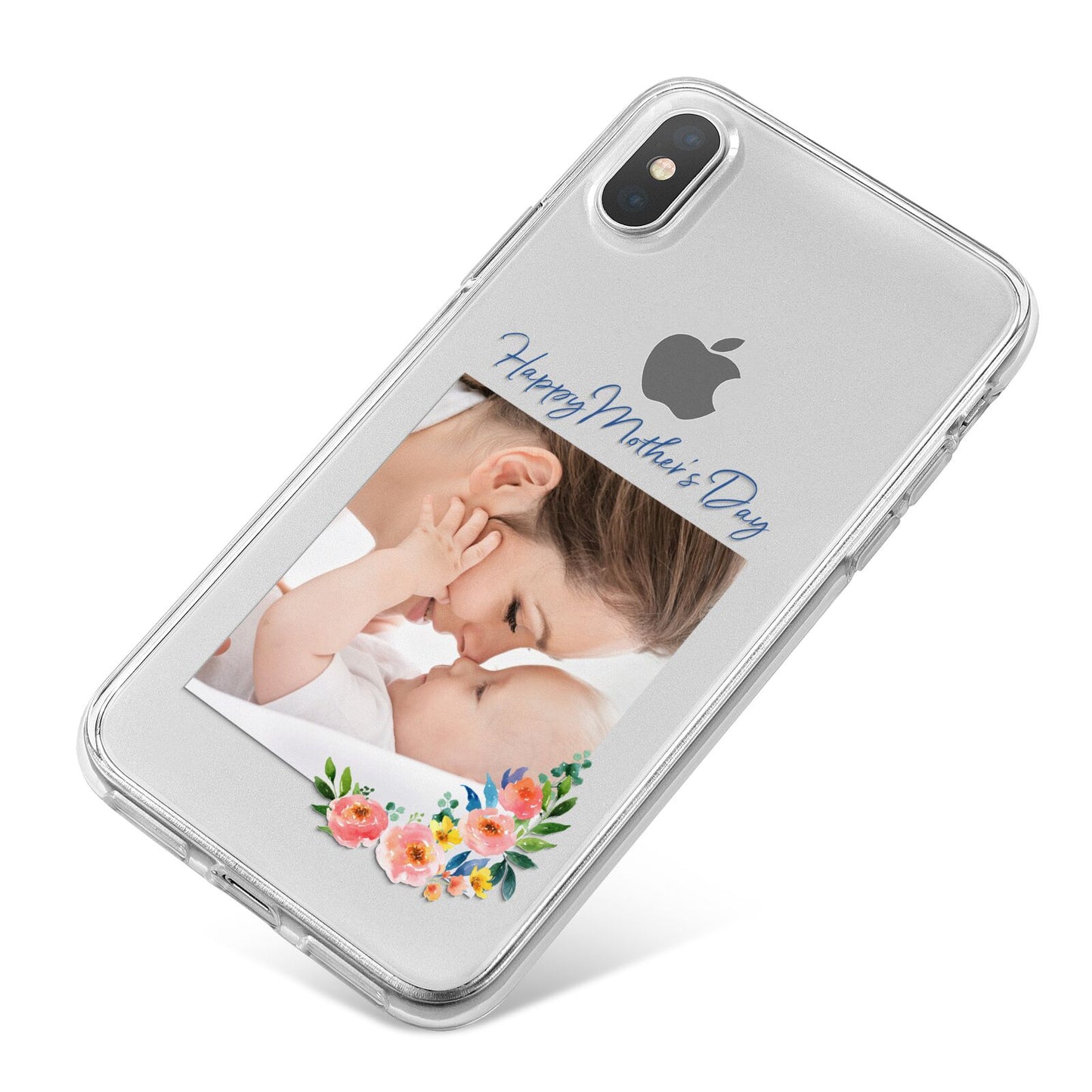 Classic Mothers Day iPhone X Bumper Case on Silver iPhone