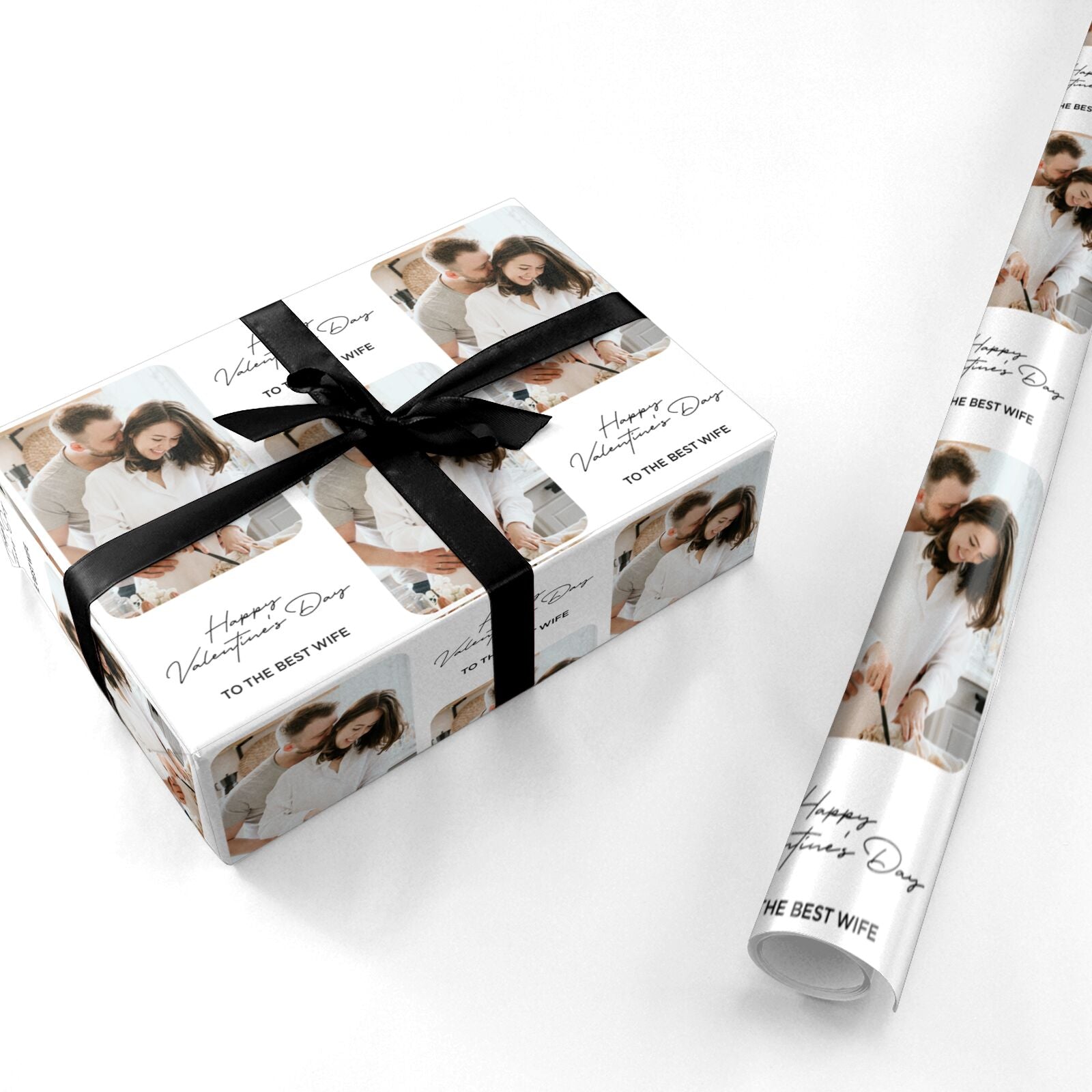 Classic Valentine s Photo Personalised Wrapping Paper
