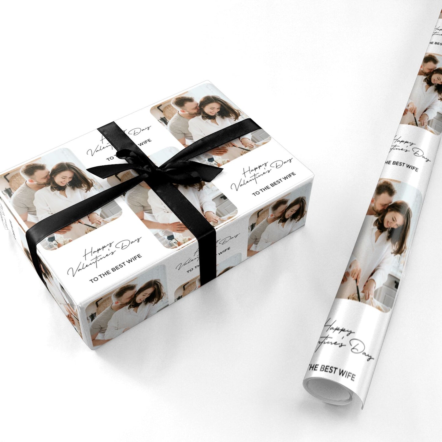 Classic Valentine s Photo Personalised Wrapping Paper