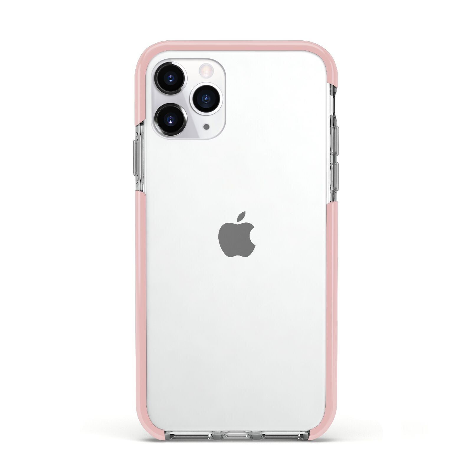 Clear Apple iPhone 11 Pro in Silver with Pink Impact Case