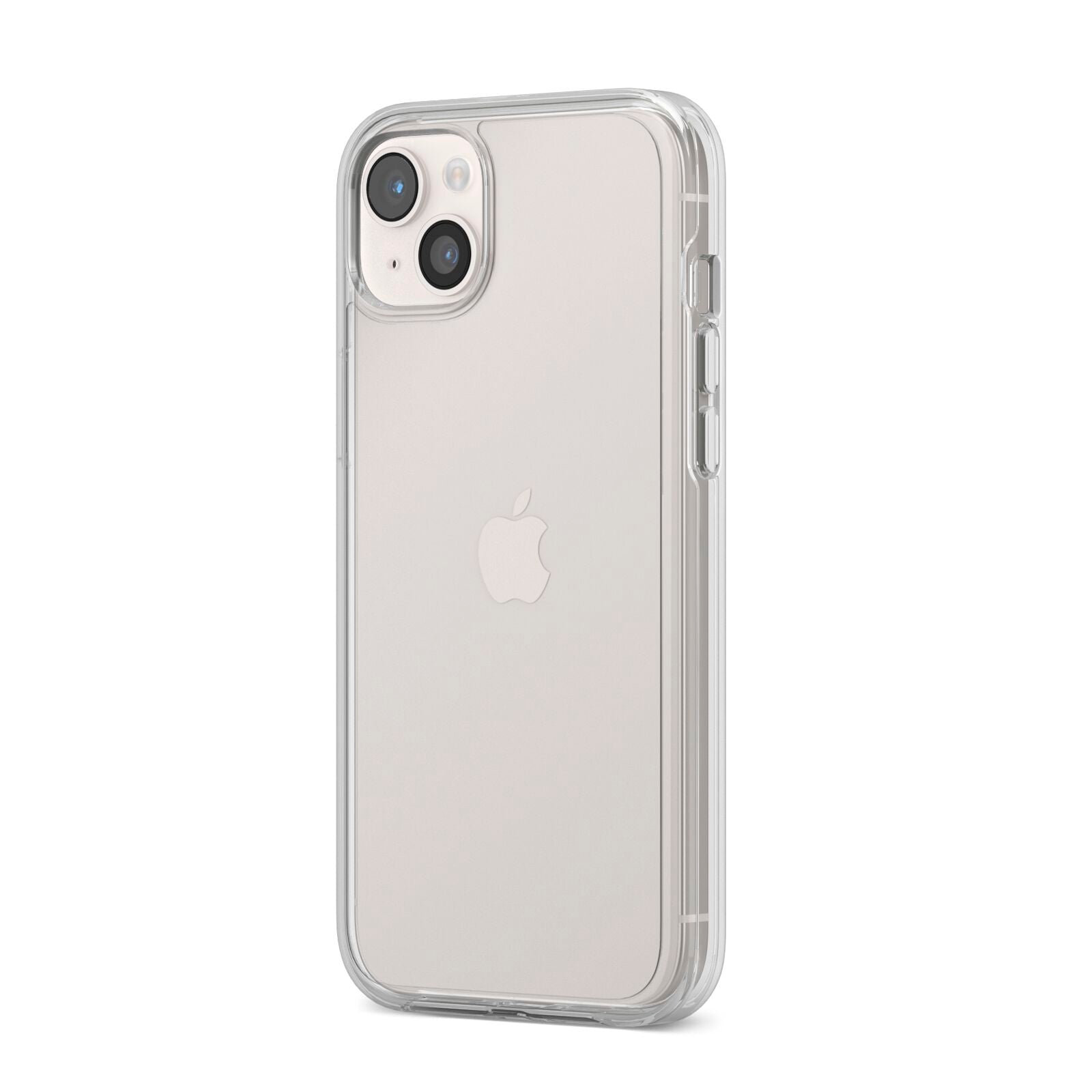 Clear iPhone 14 Plus Clear Tough Case Starlight Angled Image