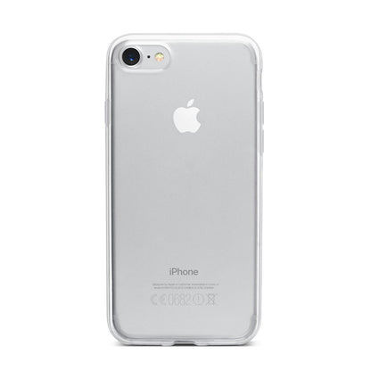 Clear iPhone 7 Bumper Case on Silver iPhone