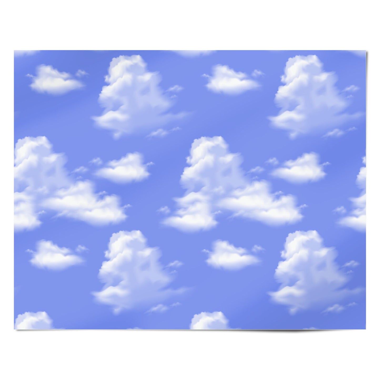 Clouds Personalised Wrapping Paper Alternative