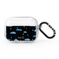 Cloudy Night Sky with Name AirPods Pro Clear Case
