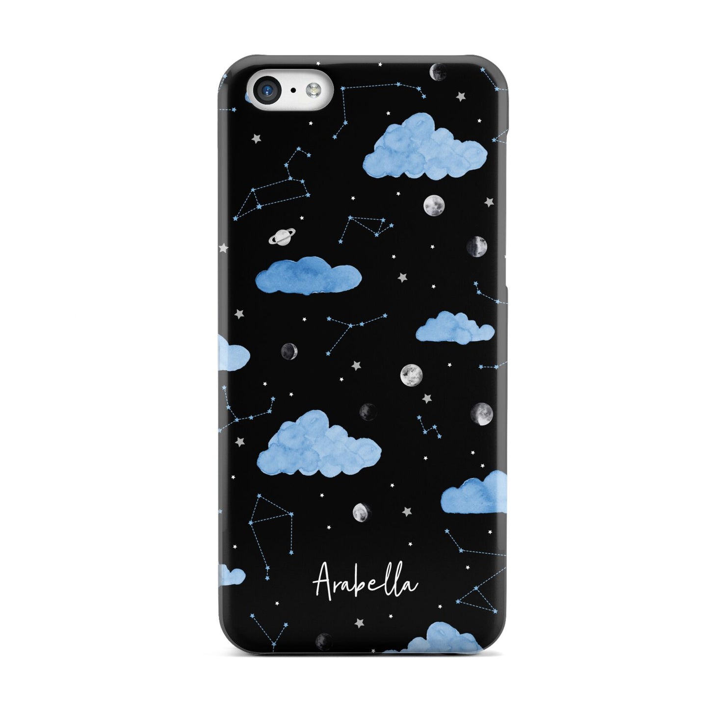 Cloudy Night Sky with Name Apple iPhone 5c Case