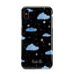 Cloudy Night Sky with Name Apple iPhone Xs Max 3D Tough Case