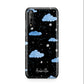 Cloudy Night Sky with Name Huawei Enjoy 10s Phone Case