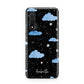 Cloudy Night Sky with Name Huawei Nova 6 Phone Case
