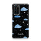 Cloudy Night Sky with Name Huawei P40 Phone Case