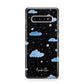 Cloudy Night Sky with Name Protective Samsung Galaxy Case