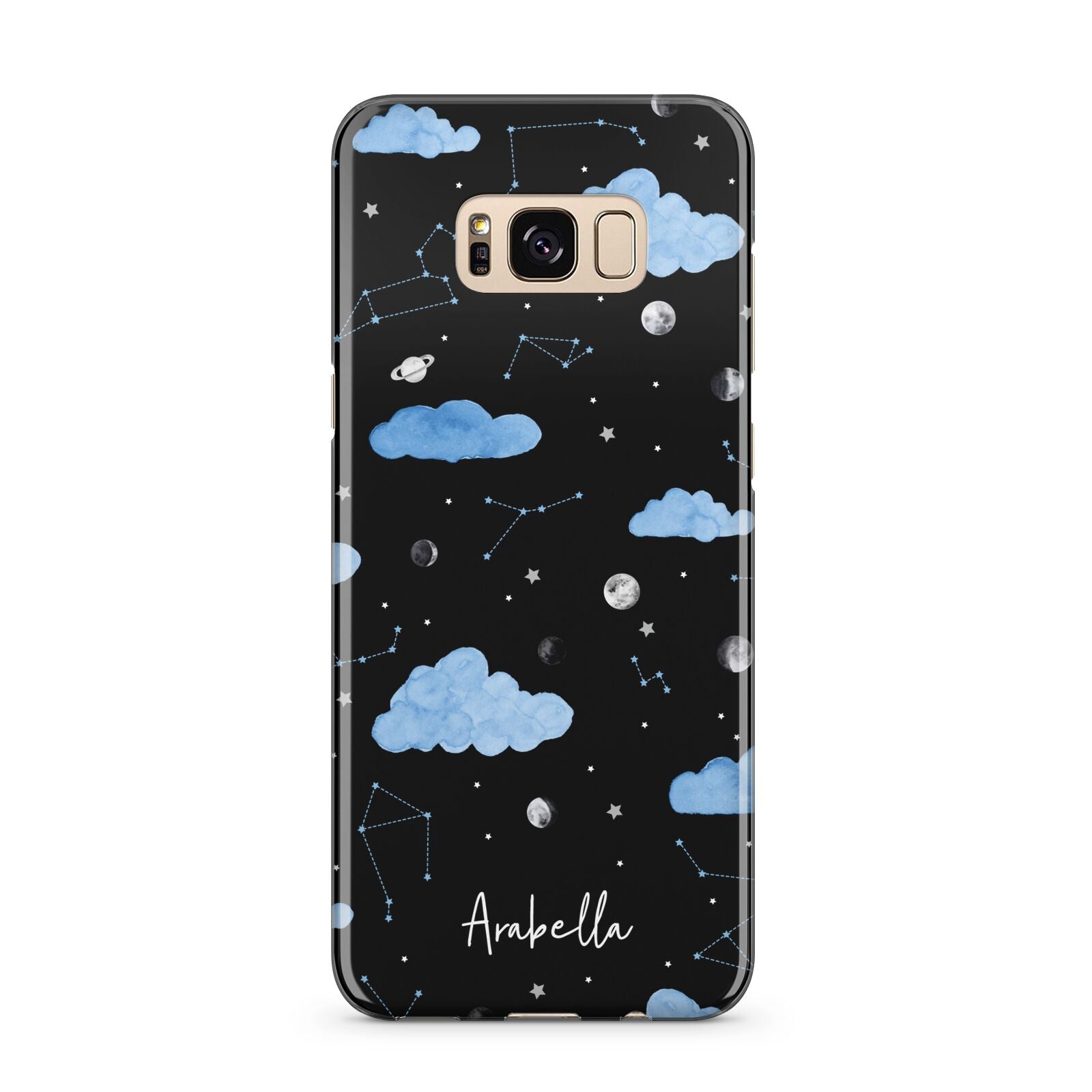 Cloudy Night Sky with Name Samsung Galaxy S8 Plus Case