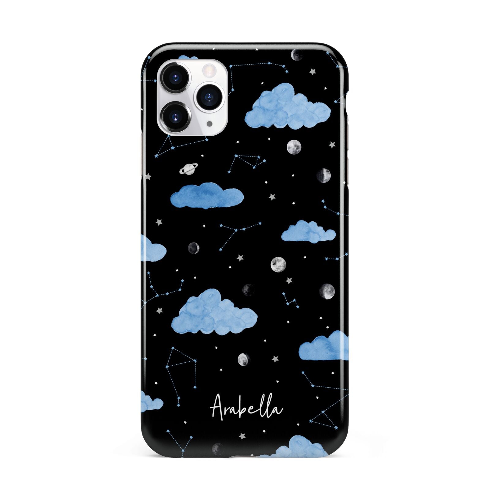 Cloudy Night Sky with Name iPhone 11 Pro Max 3D Tough Case
