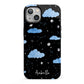 Cloudy Night Sky with Name iPhone 13 Full Wrap 3D Tough Case