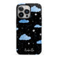 Cloudy Night Sky with Name iPhone 13 Pro Full Wrap 3D Tough Case