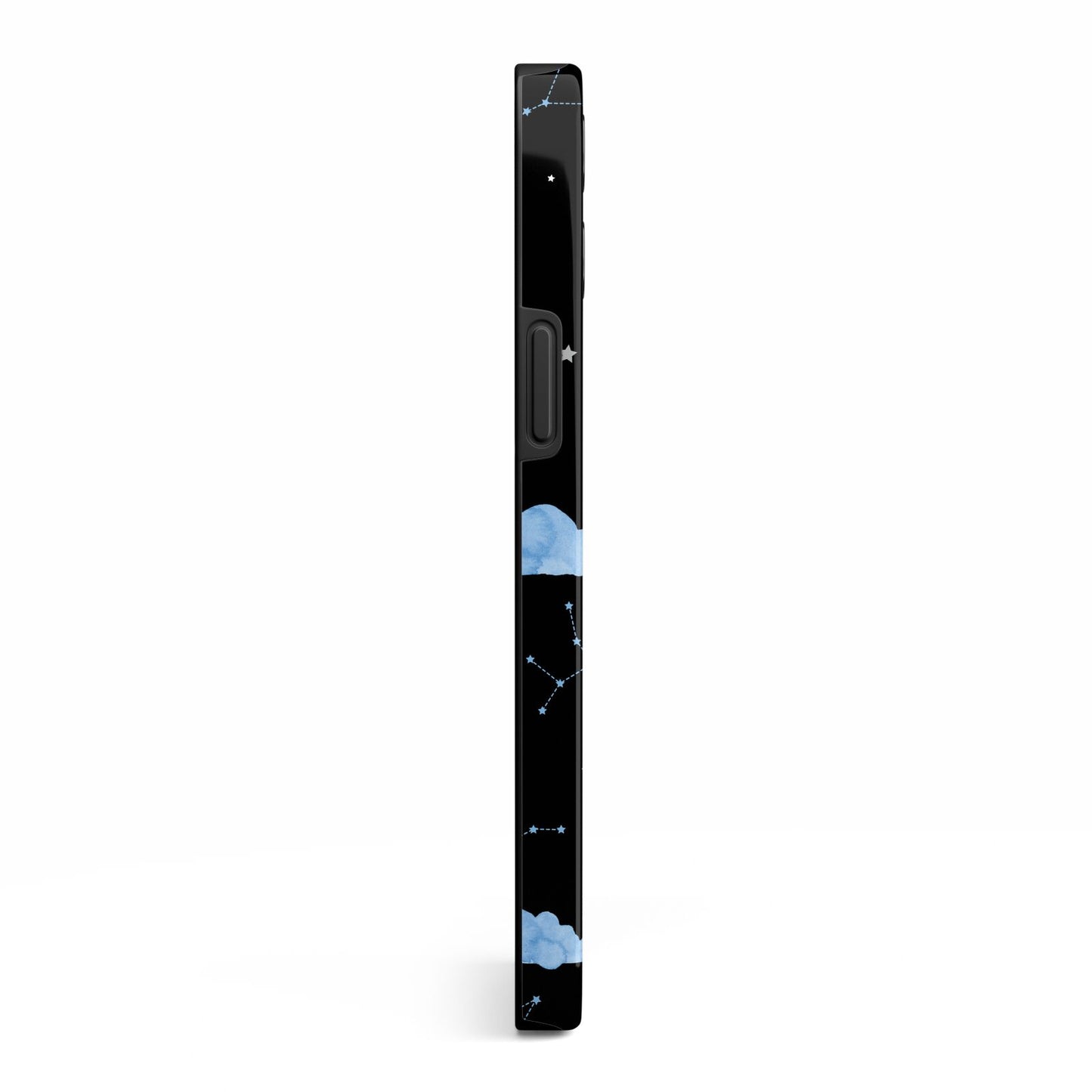 Cloudy Night Sky with Name iPhone 13 Pro Max Side Image 3D Tough Case