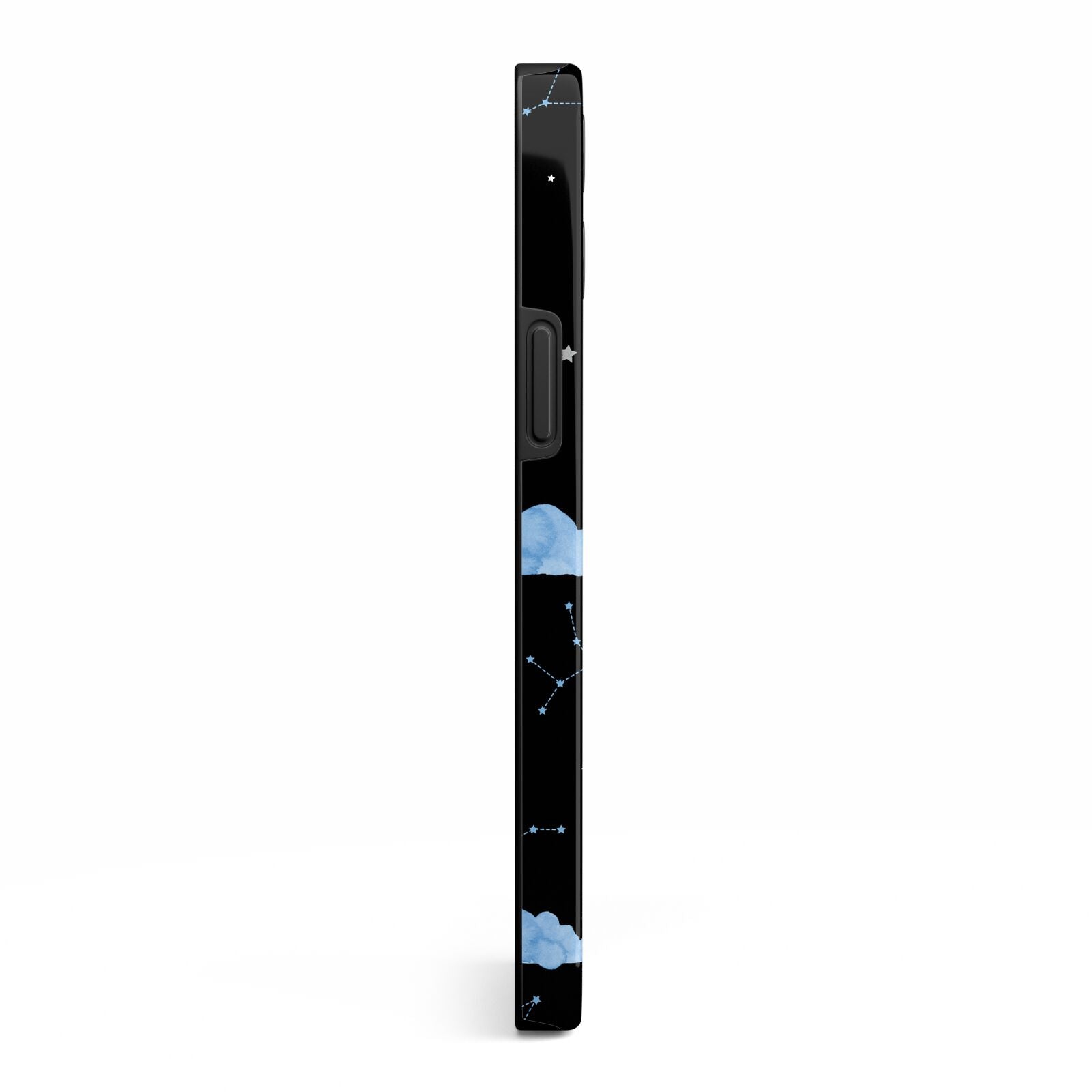 Cloudy Night Sky with Name iPhone 13 Pro Max Side Image 3D Tough Case