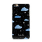 Cloudy Night Sky with Name iPhone 6 Plus 3D Snap Case on Gold Phone