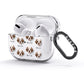 Clumber Spaniel Icon with Name AirPods Glitter Case 3rd Gen Side Image
