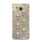 Clumber Spaniel Icon with Name Samsung Galaxy A5 2016 Case on gold phone