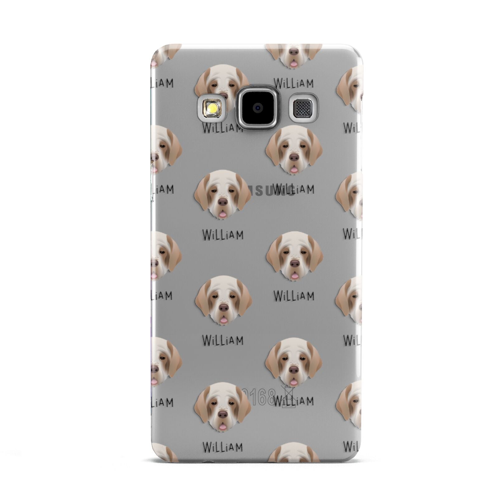 Clumber Spaniel Icon with Name Samsung Galaxy A5 Case