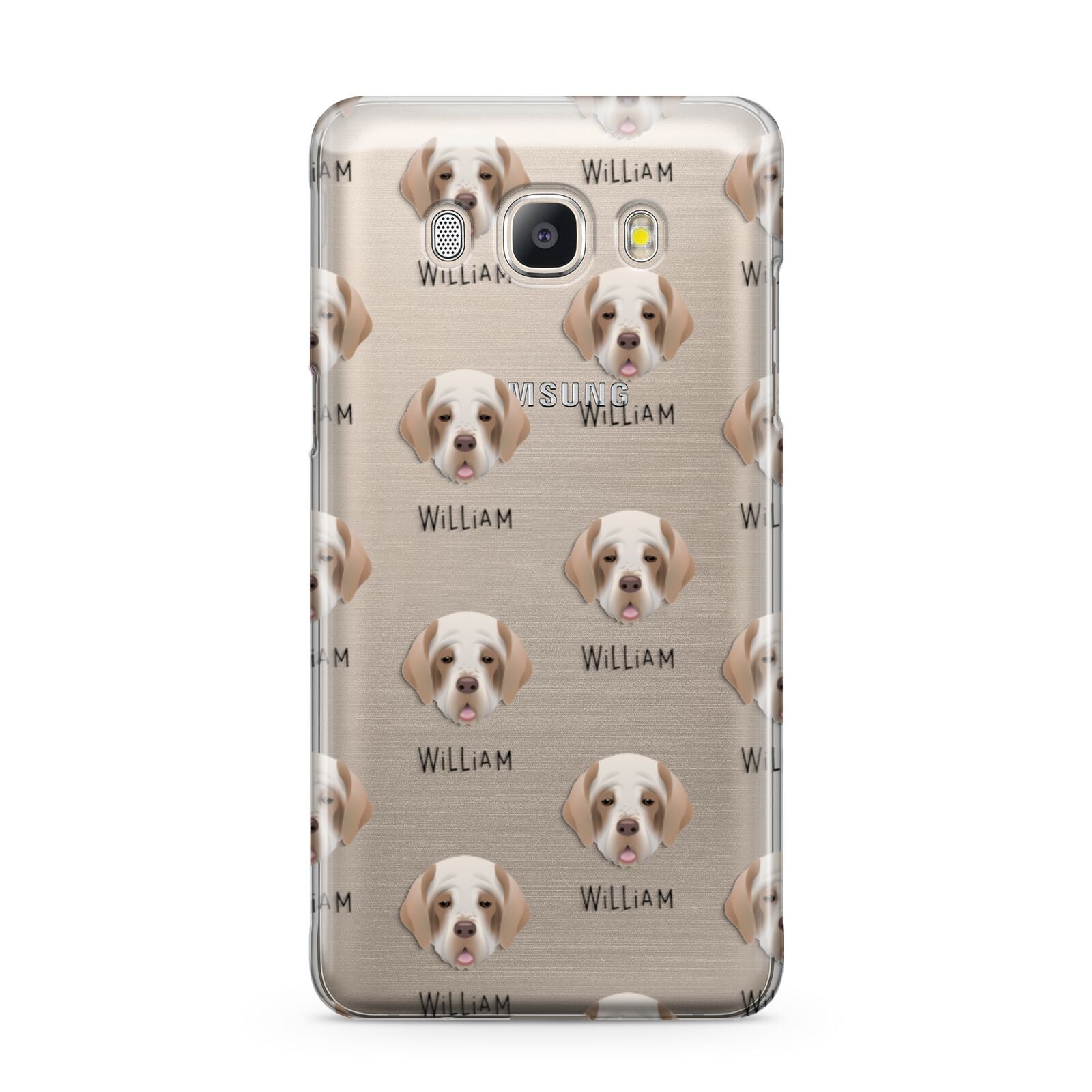 Clumber Spaniel Icon with Name Samsung Galaxy J5 2016 Case