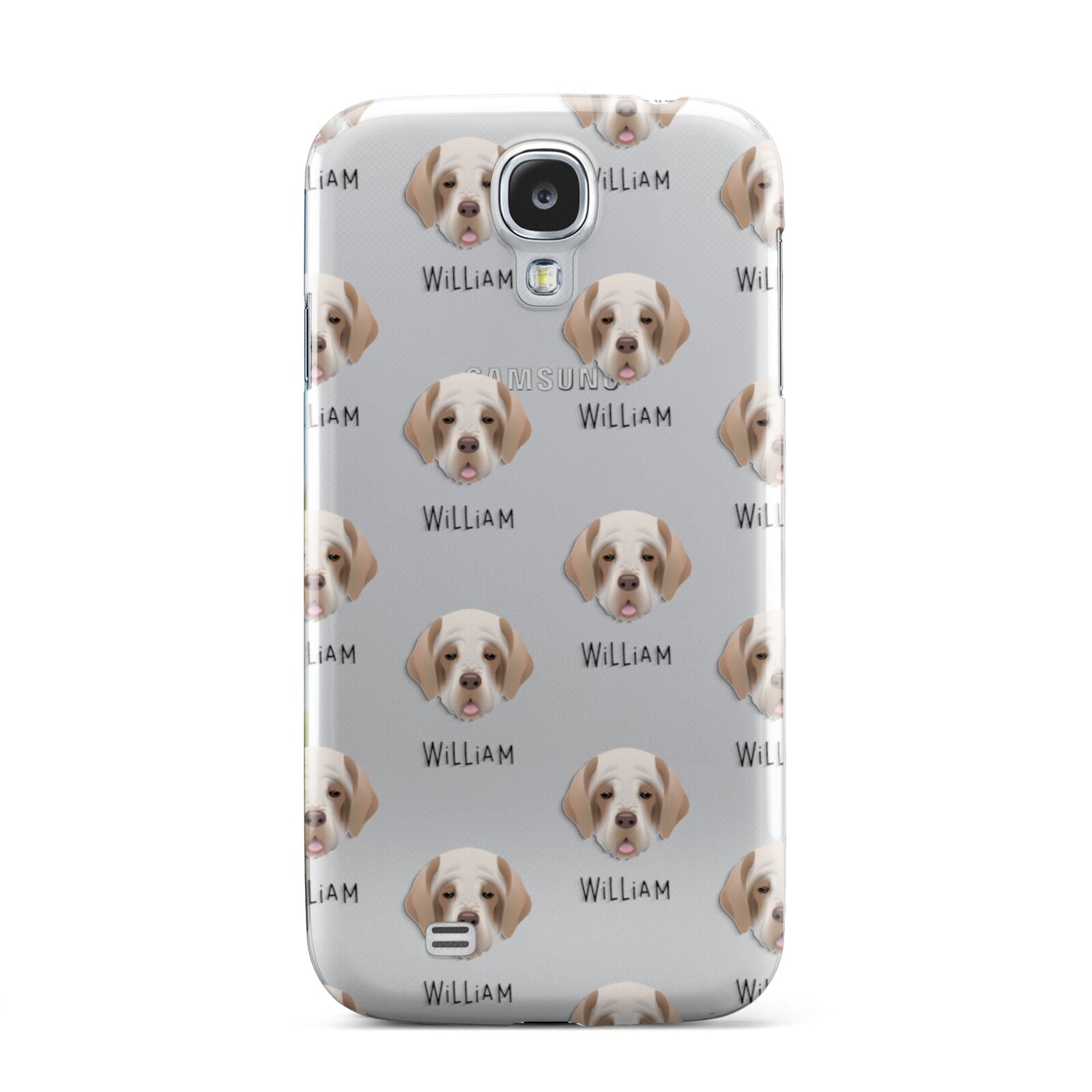 Clumber Spaniel Icon with Name Samsung Galaxy S4 Case