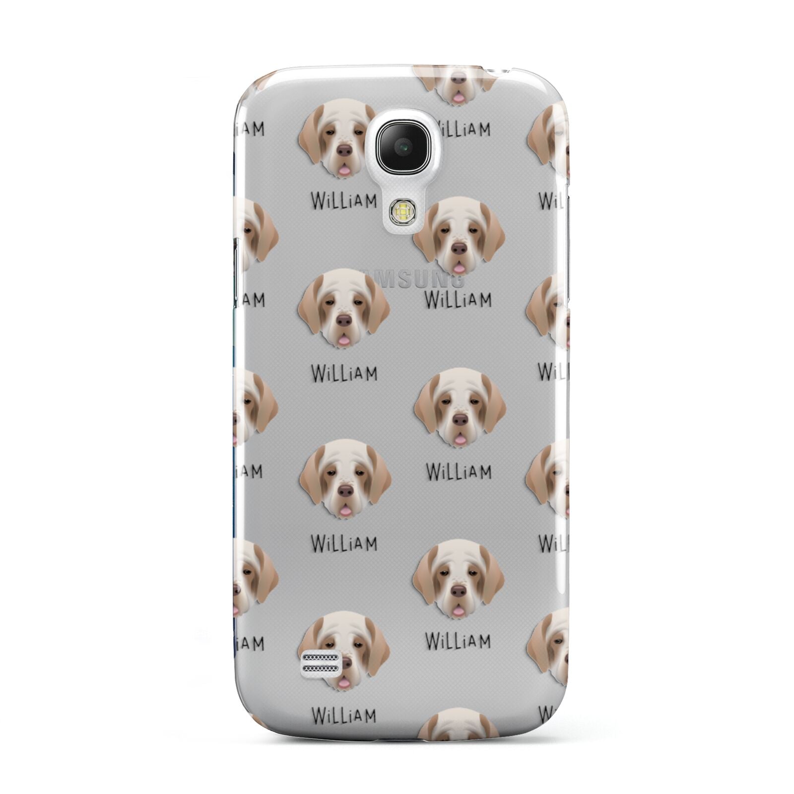 Clumber Spaniel Icon with Name Samsung Galaxy S4 Mini Case