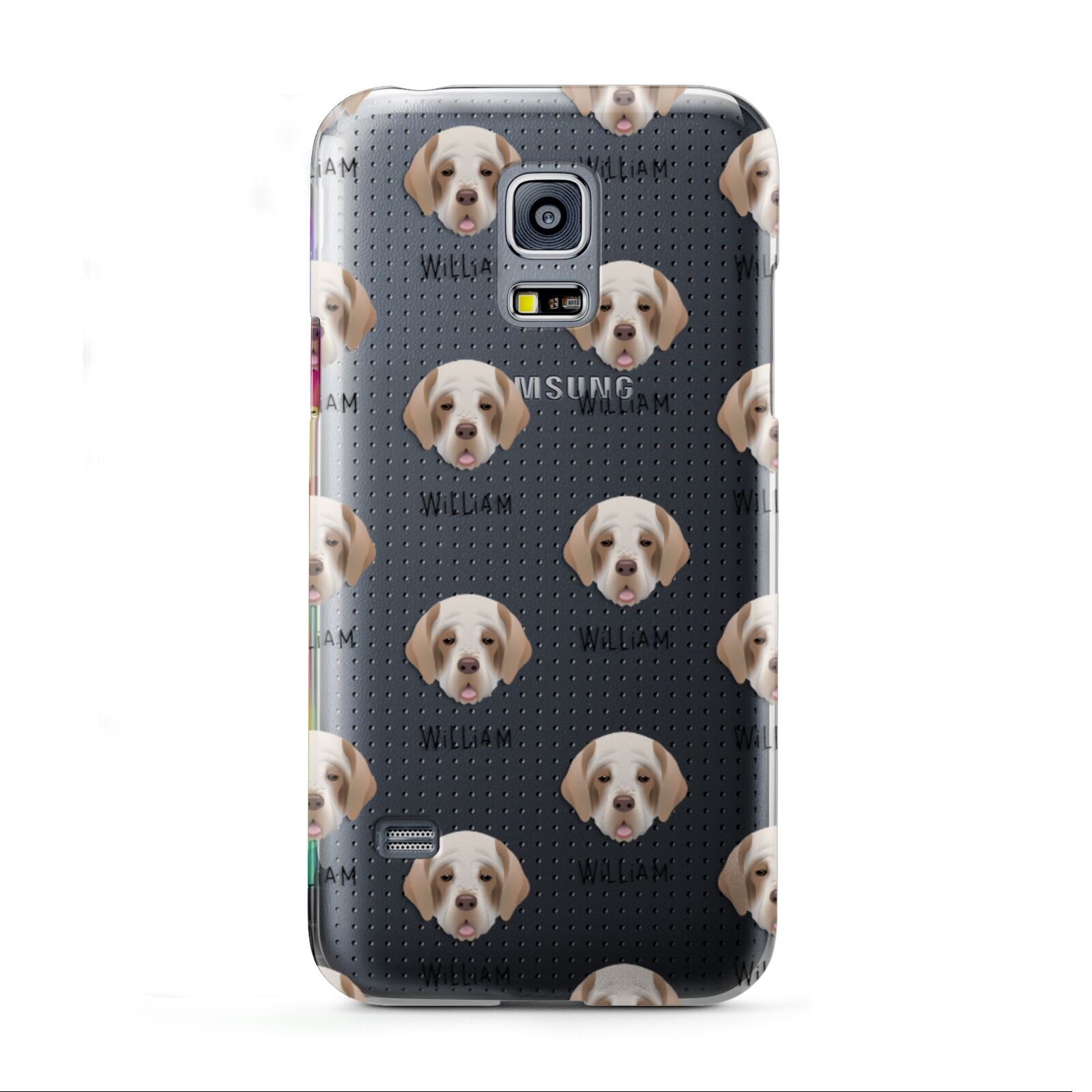 Clumber Spaniel Icon with Name Samsung Galaxy S5 Mini Case