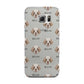 Clumber Spaniel Icon with Name Samsung Galaxy S6 Edge Case